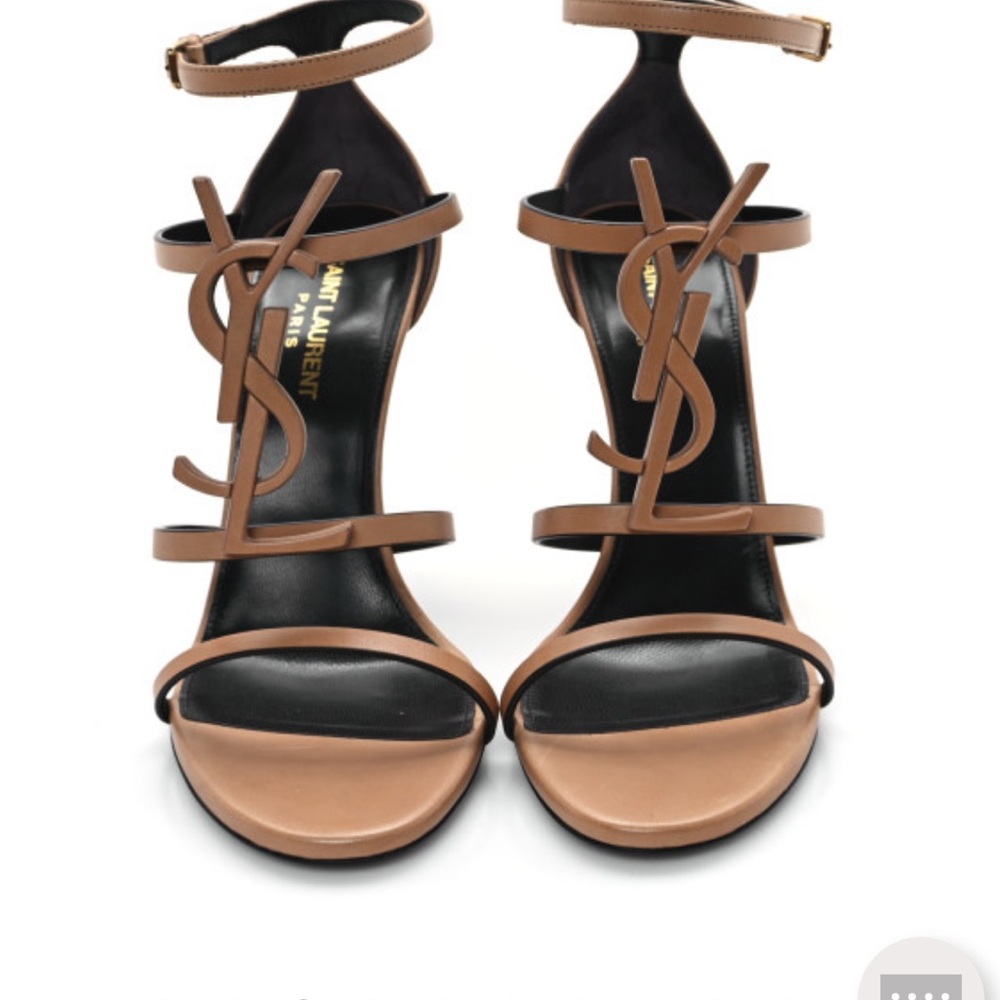 Saint Laurent Tan Heels cassandra